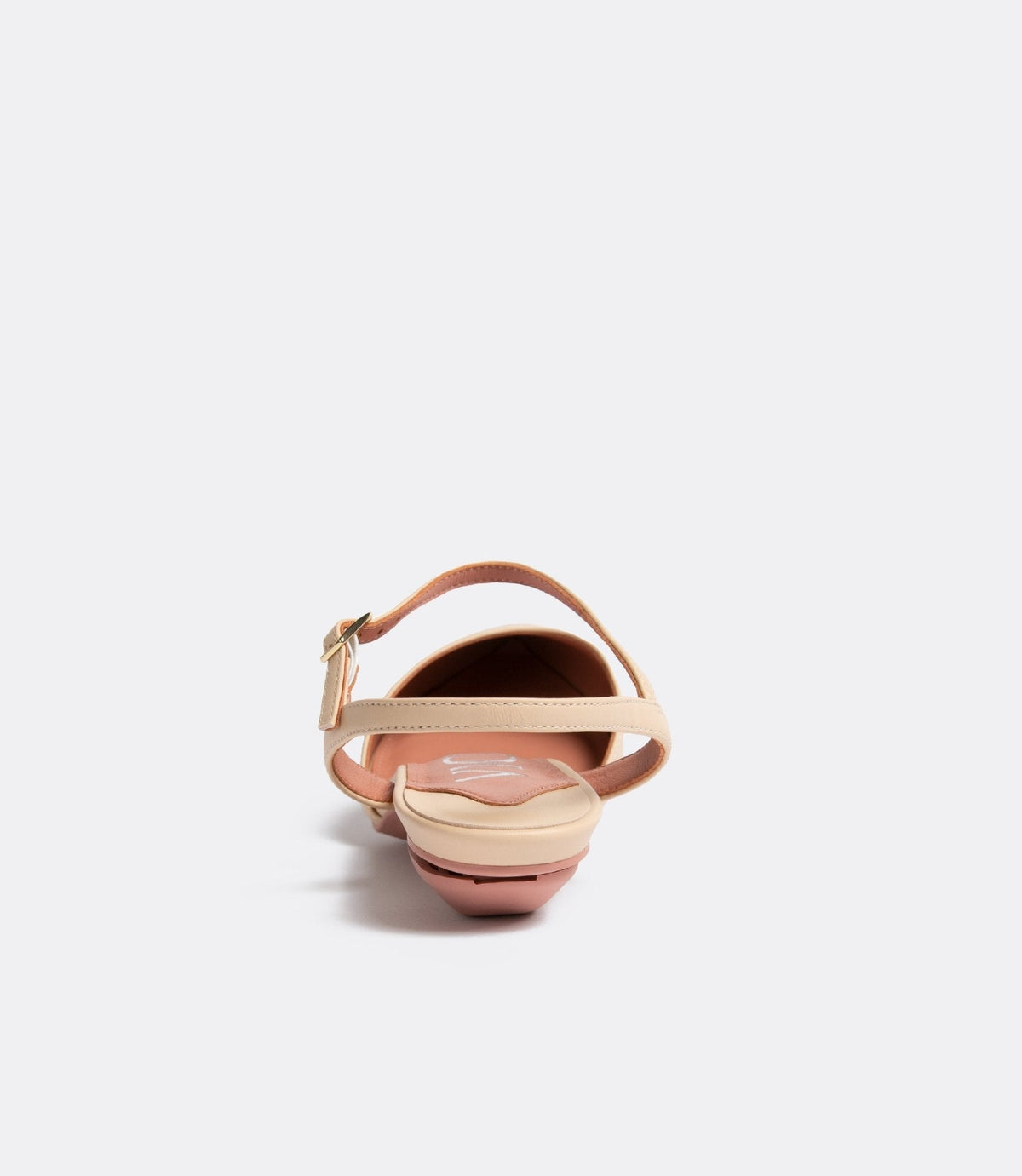 Silvia | Beige Block Heel Pumps