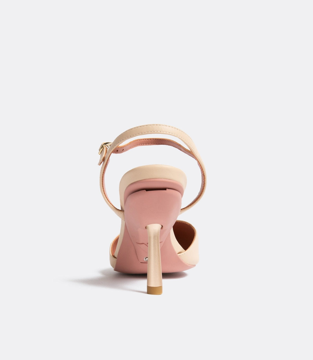 Silvia | Beige Block Heel Pumps