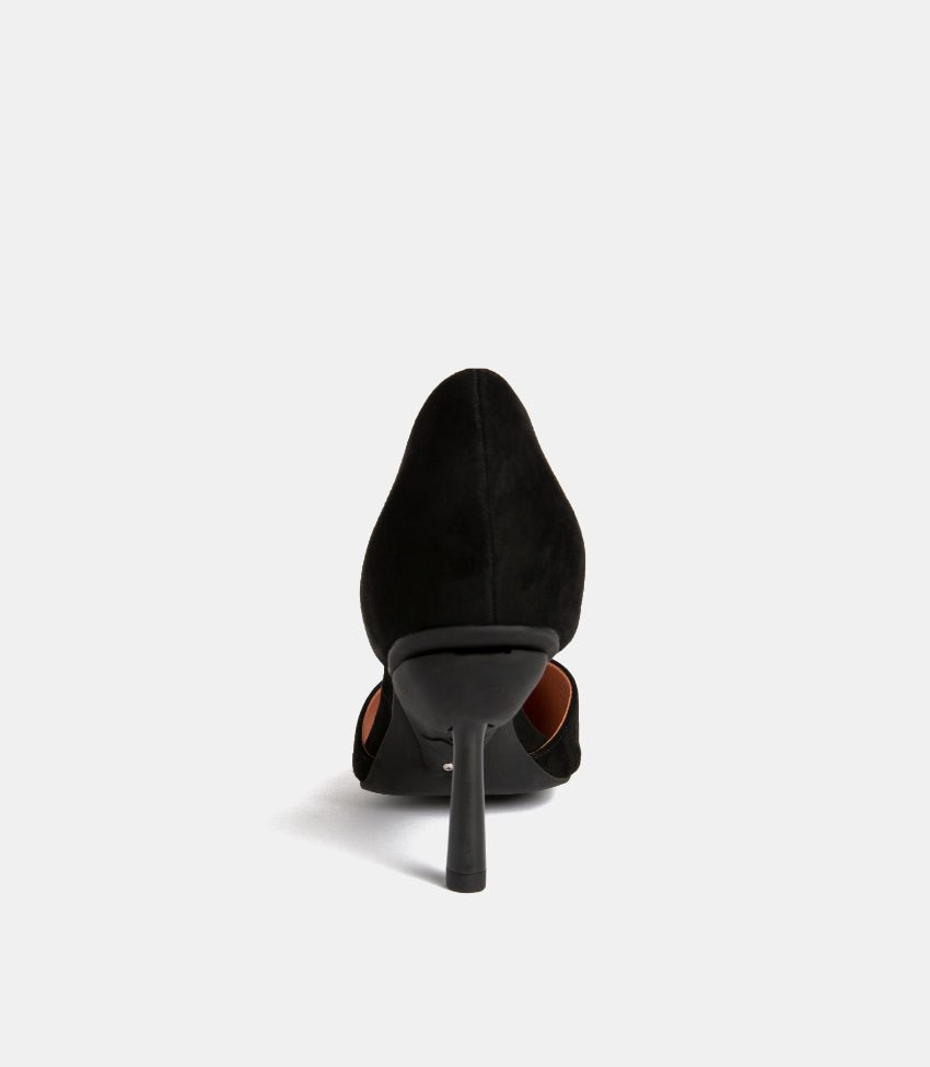 Oriana | Classic Black Block Heel Pumps
