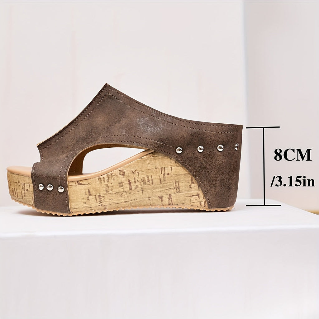 Delphine | Retro Wedge Heels