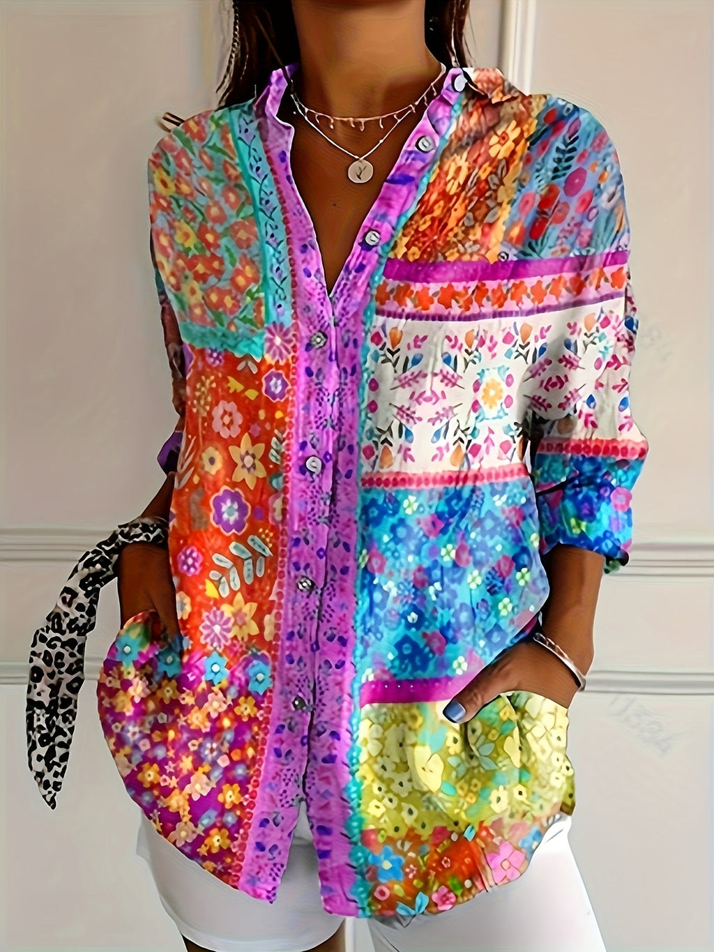 Dora | Printed Long Sleeve Casual Shirt for Women