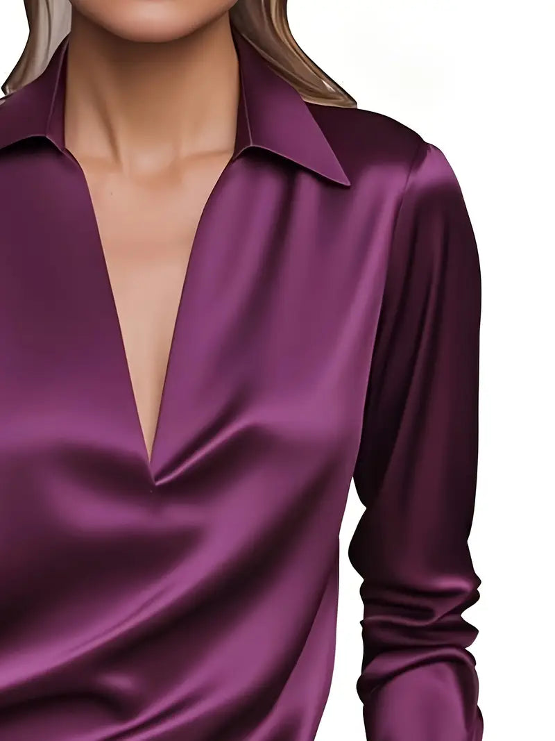 Eliane | Premium V-Neck Blouse for Women