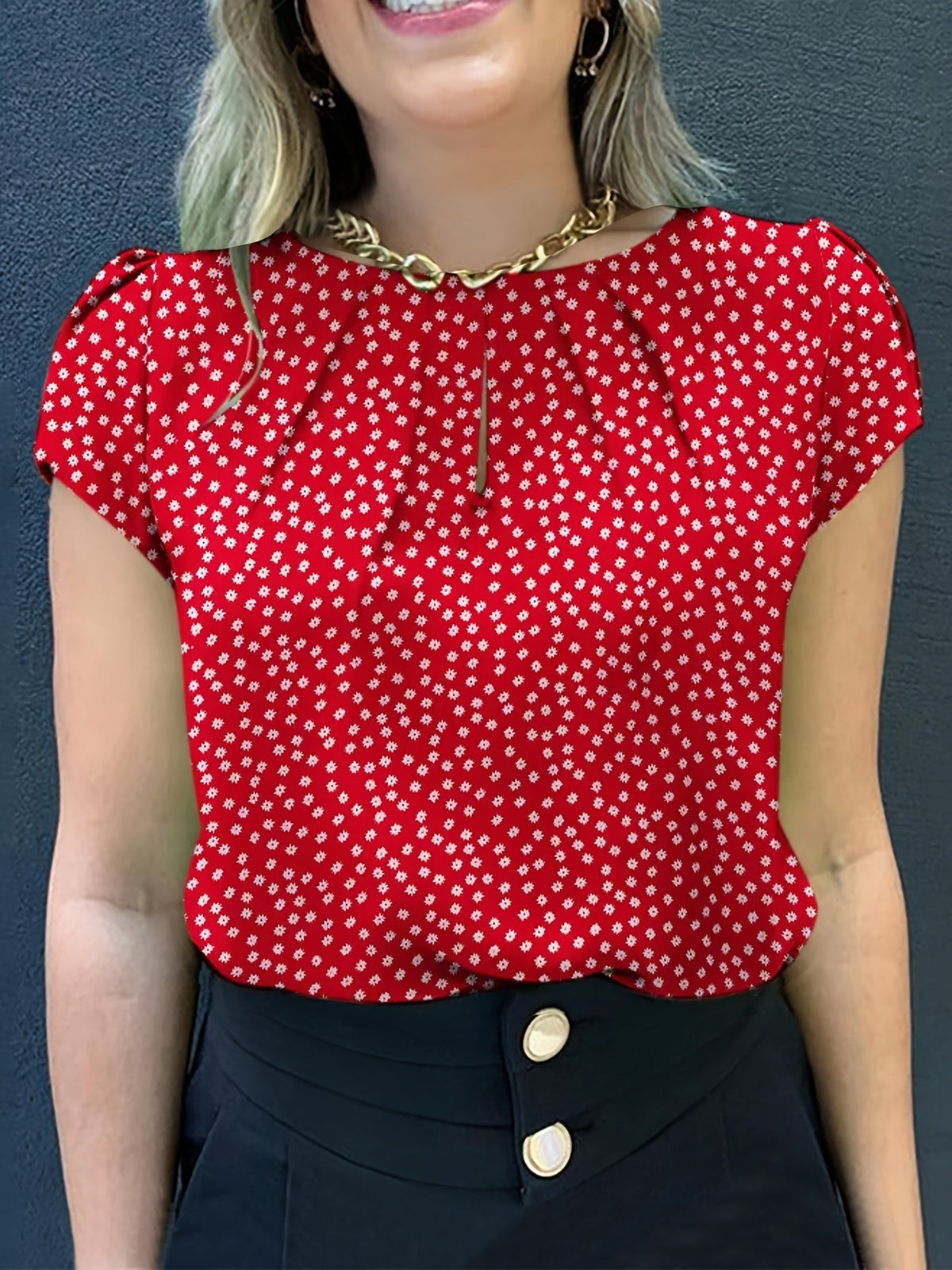 Emilienne | Elegant Polka Dot Everyday Blouse for Women