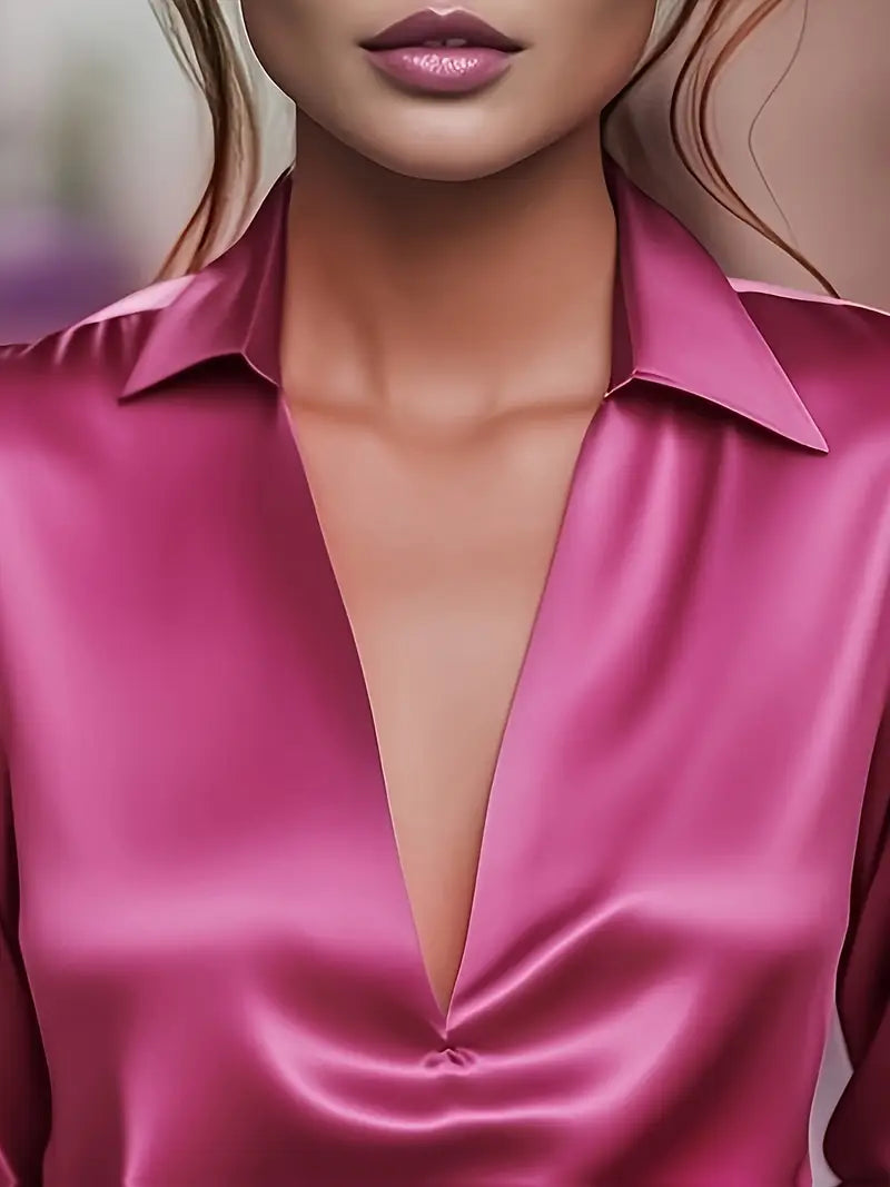 Eliane | Premium V-Neck Blouse for Women
