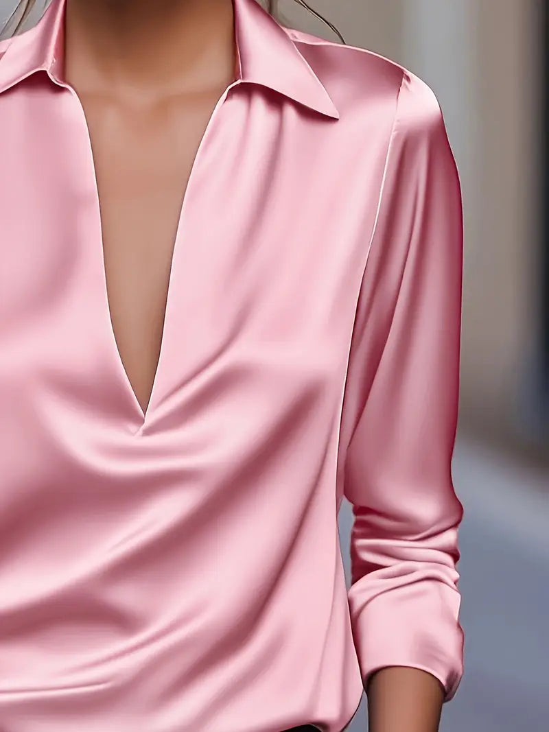 Eliane | Premium V-Neck Blouse for Women