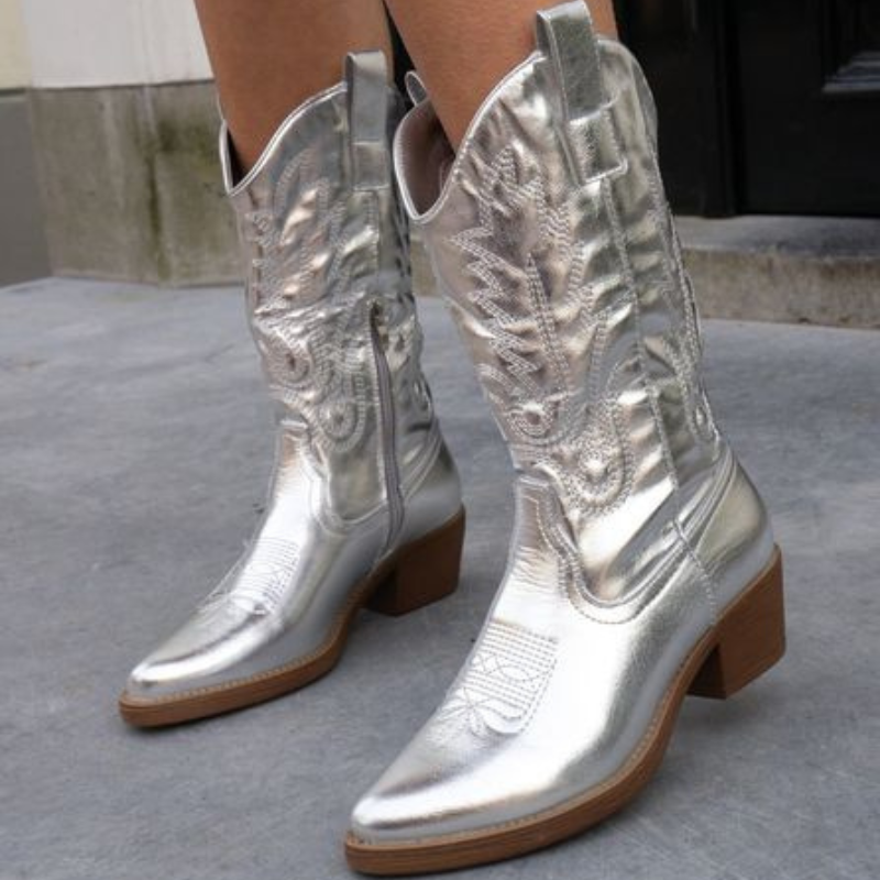 Gracie | Metallic Cowboy Boots