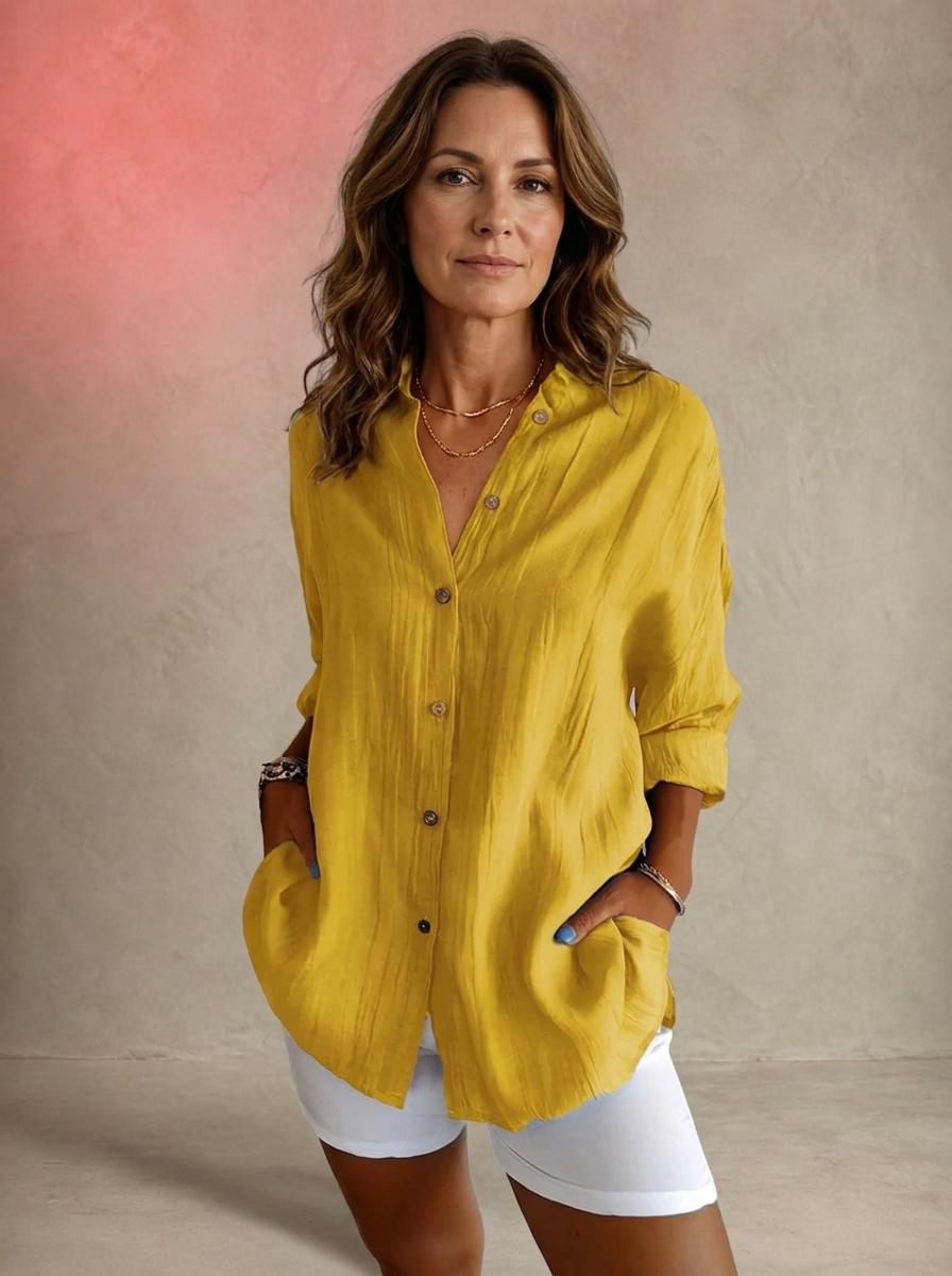 Lily - Elegant Pleated Blouse