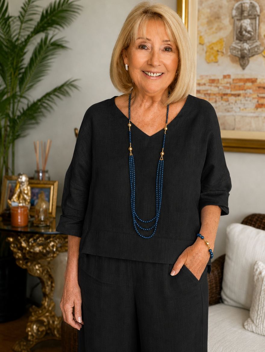 Filomena | Cotton-Linen Blouse for Women