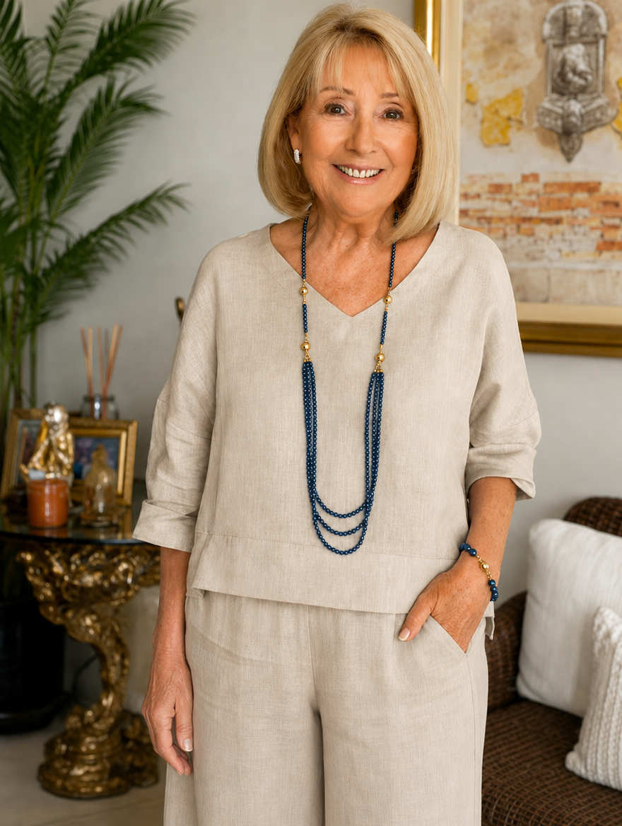 Filomena | Cotton-Linen Blouse for Women