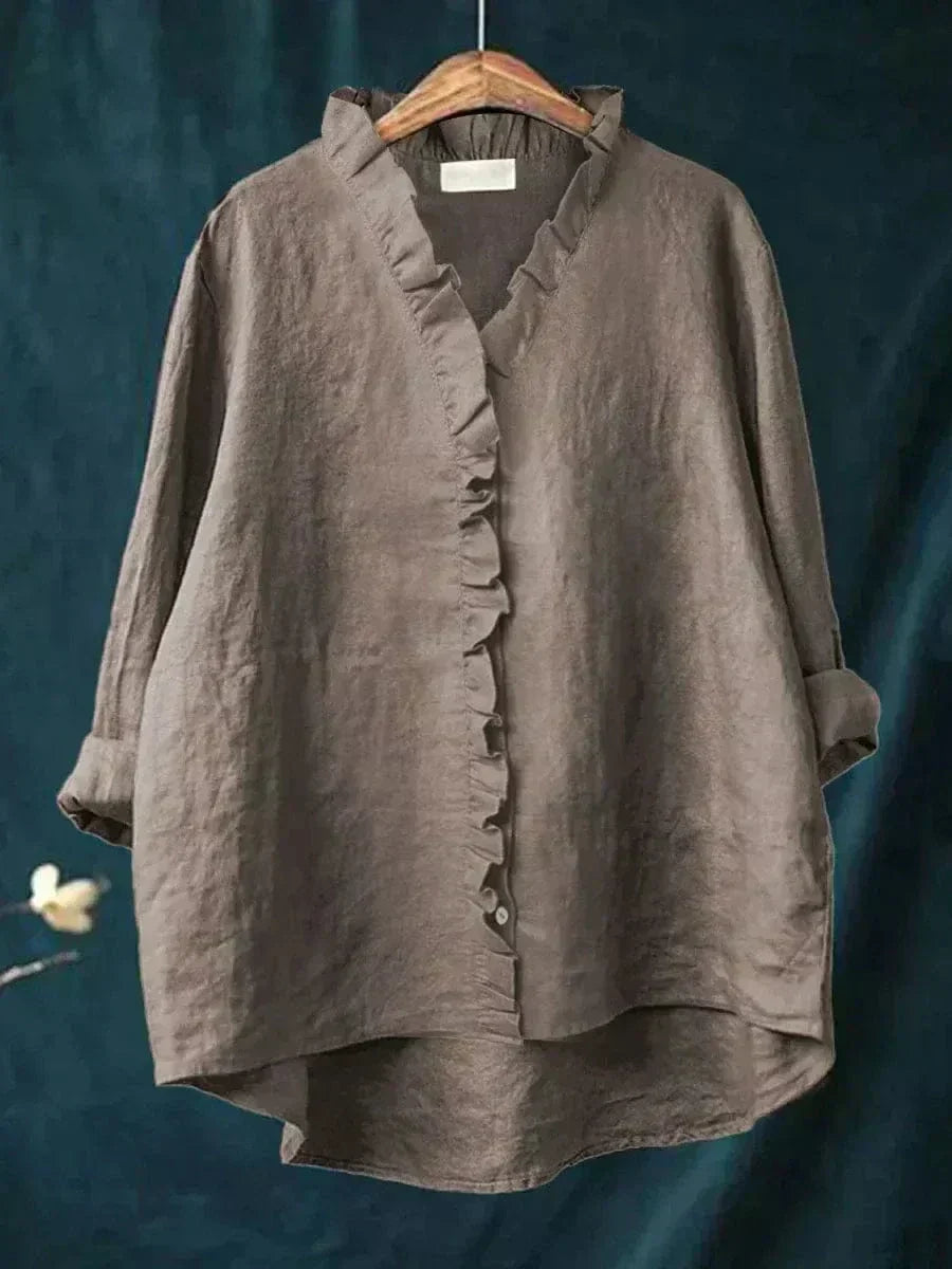 Eline | Elegant Linen Summer Blouse for Women