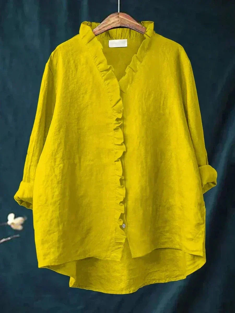 Eline | Elegant Linen Summer Blouse for Women