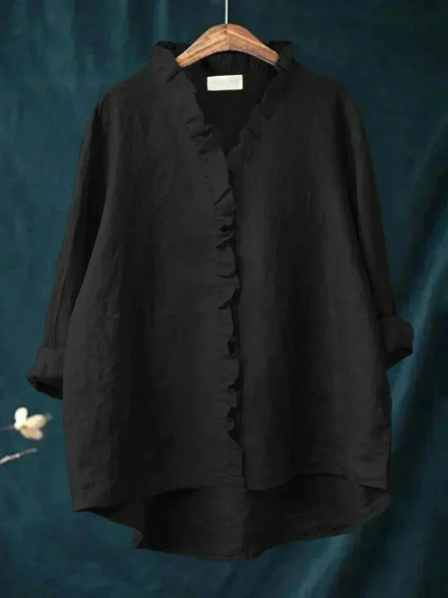 Eline | Elegant Linen Summer Blouse for Women