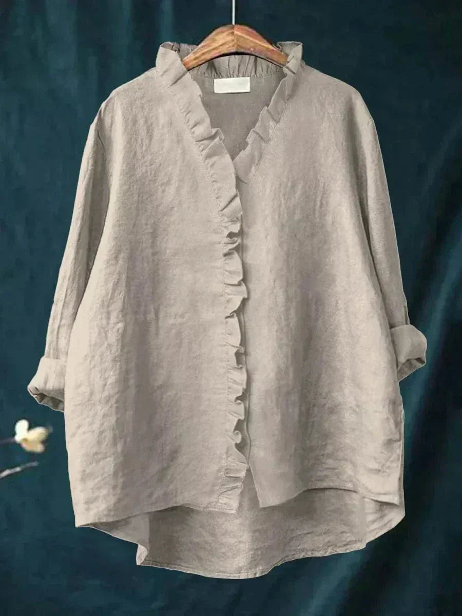 Eline | Elegant Linen Summer Blouse for Women