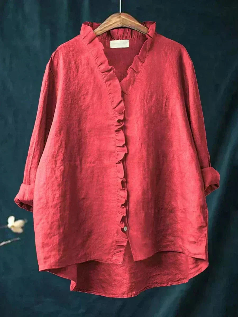 Eline | Elegant Linen Summer Blouse for Women