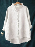 Eline | Elegant Linen Summer Blouse for Women