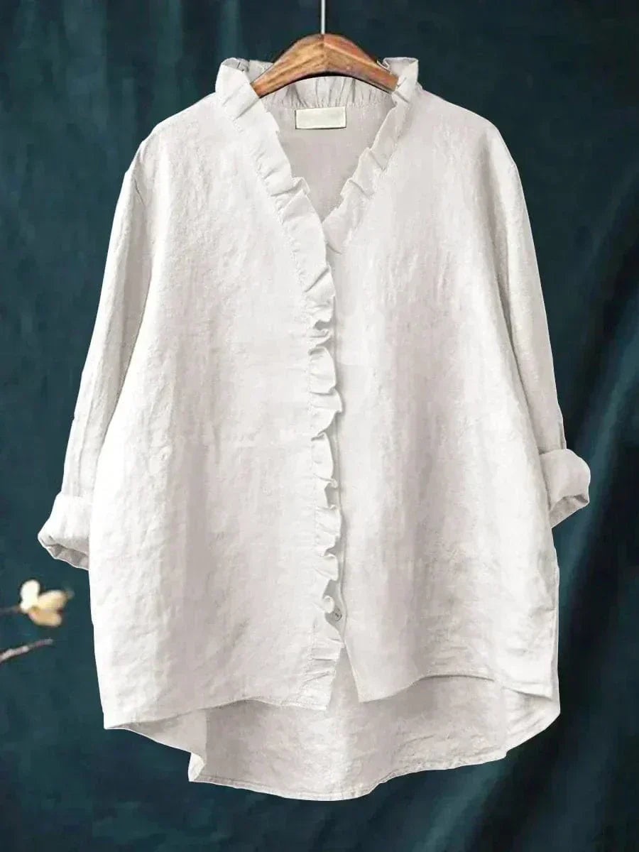 Eline | Elegant Linen Summer Blouse for Women