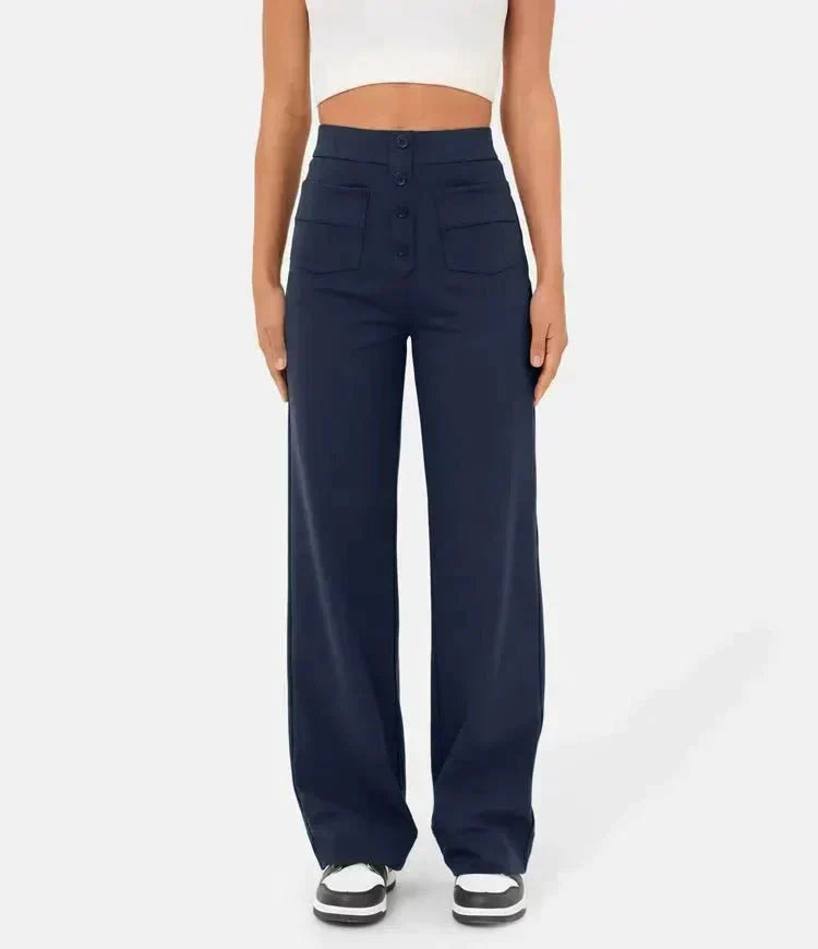 Odette | Relaxed Linen Casual Trousers for Women