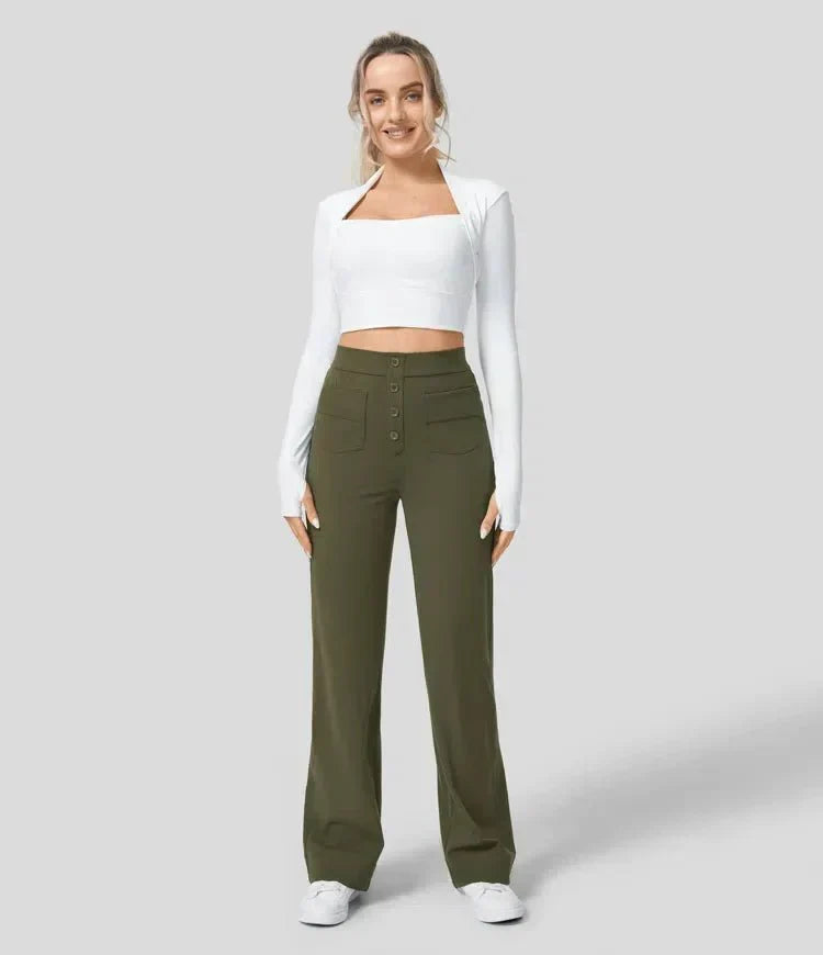 Odette | Relaxed Linen Casual Trousers for Women