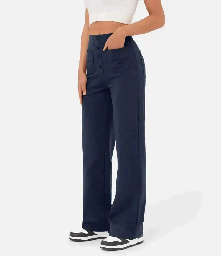 Odette | Relaxed Linen Casual Trousers for Women
