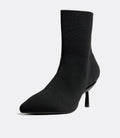 Adeline | Black Knit Pull-On Boots