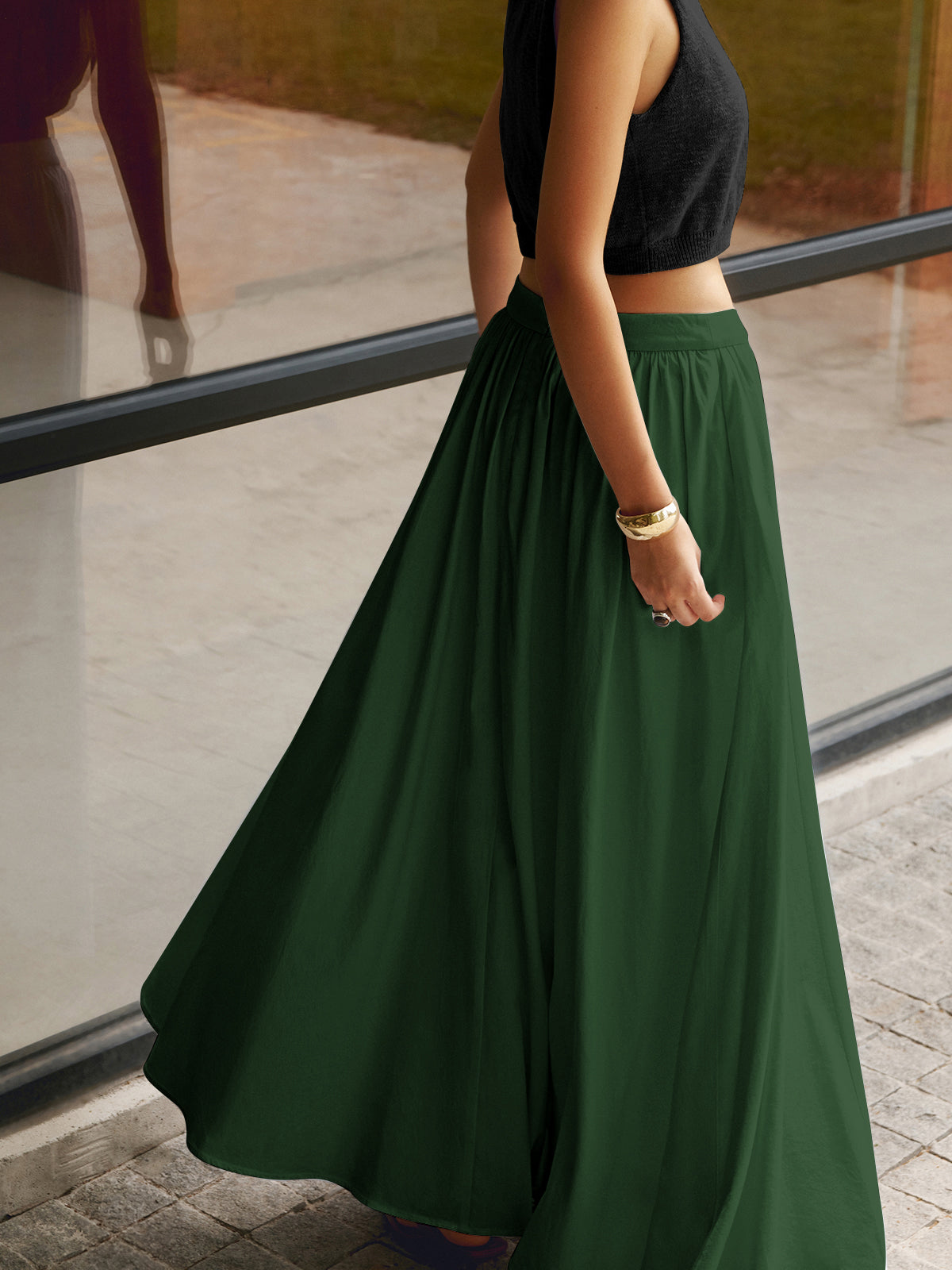 Concha | Flowy Midi Skirt for Women