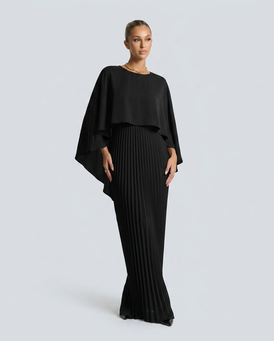 Viviana | Cape Maxi Dress