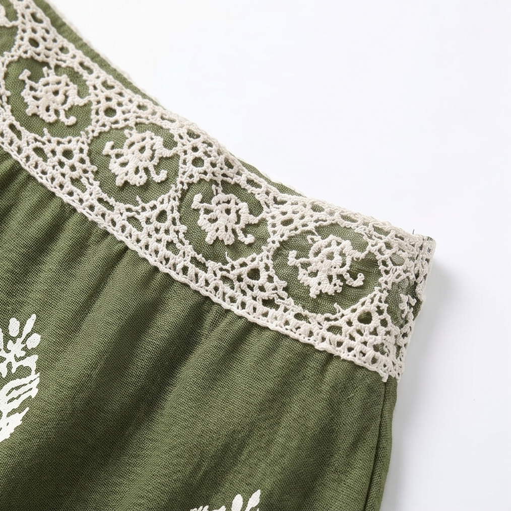Solenne | Bohemian Off-Shoulder Matching Set for Women