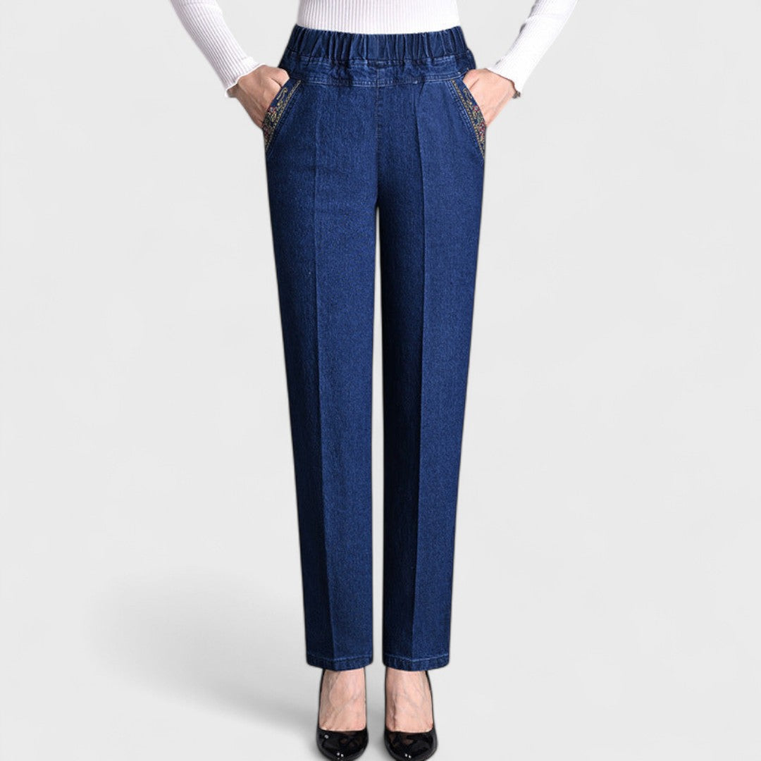 Helena | Elastic Waist Stretch Jeans for Women