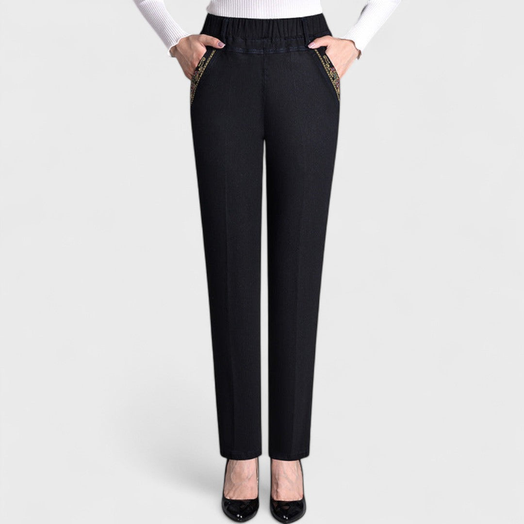 Helena | Elastic Waist Stretch Jeans for Women