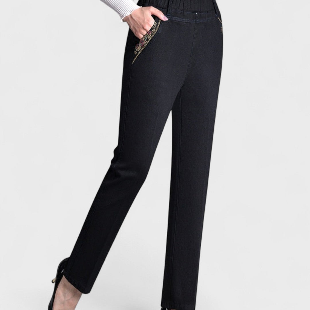 Helena | Elastic Waist Stretch Jeans for Women