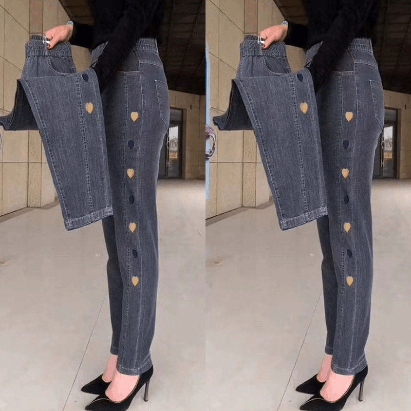 Marielle | Embroidered Stretch Jeans for Women