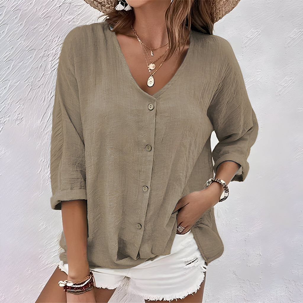 Marcia | Relaxed Button-Up Blouse for Women