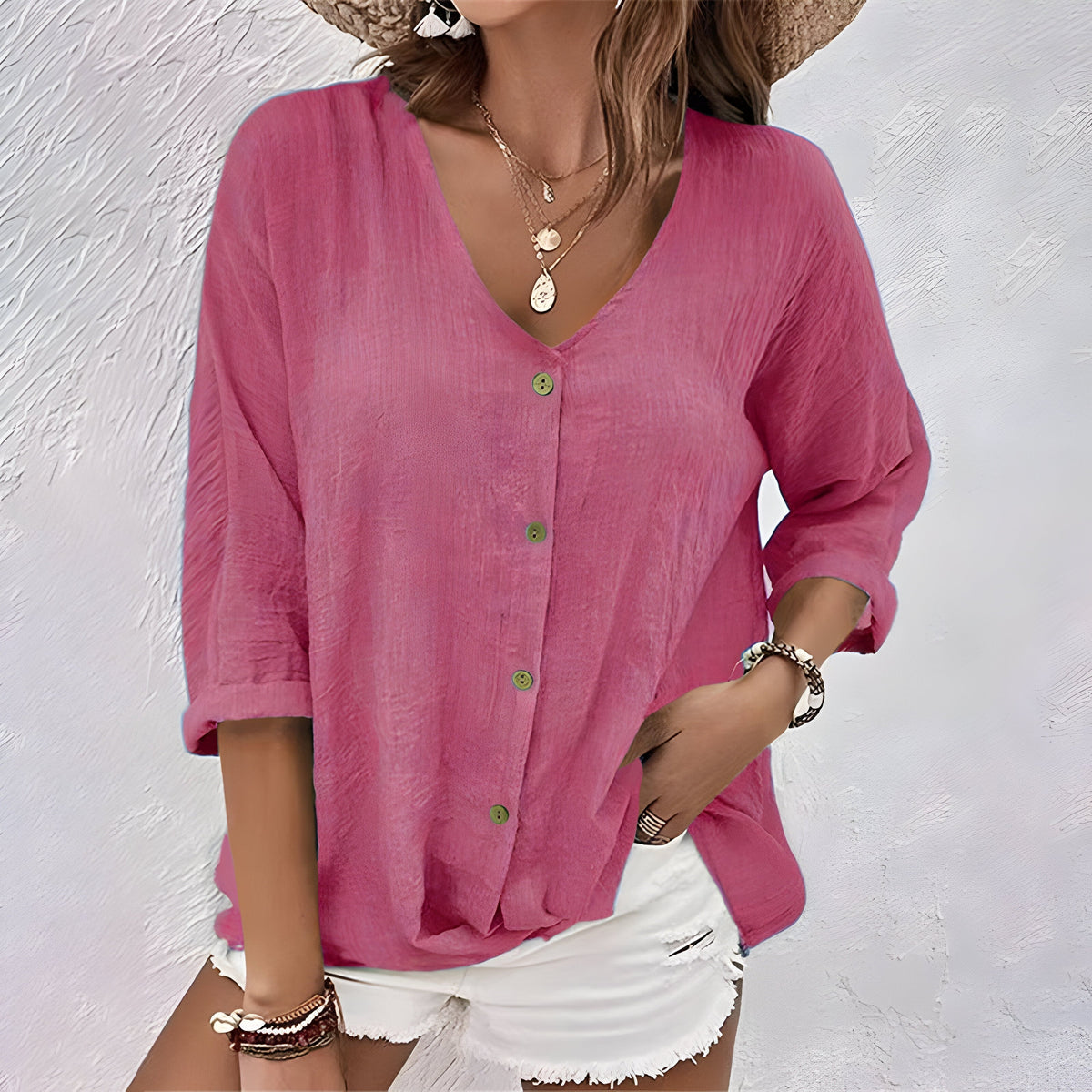 Marcia | Relaxed Button-Up Blouse for Women