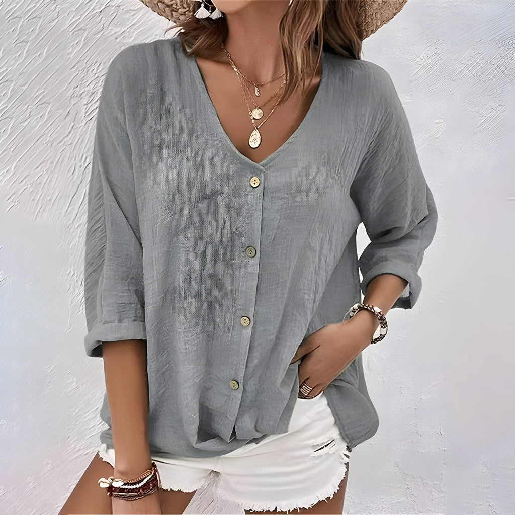 Marcia | Relaxed Button-Up Blouse for Women