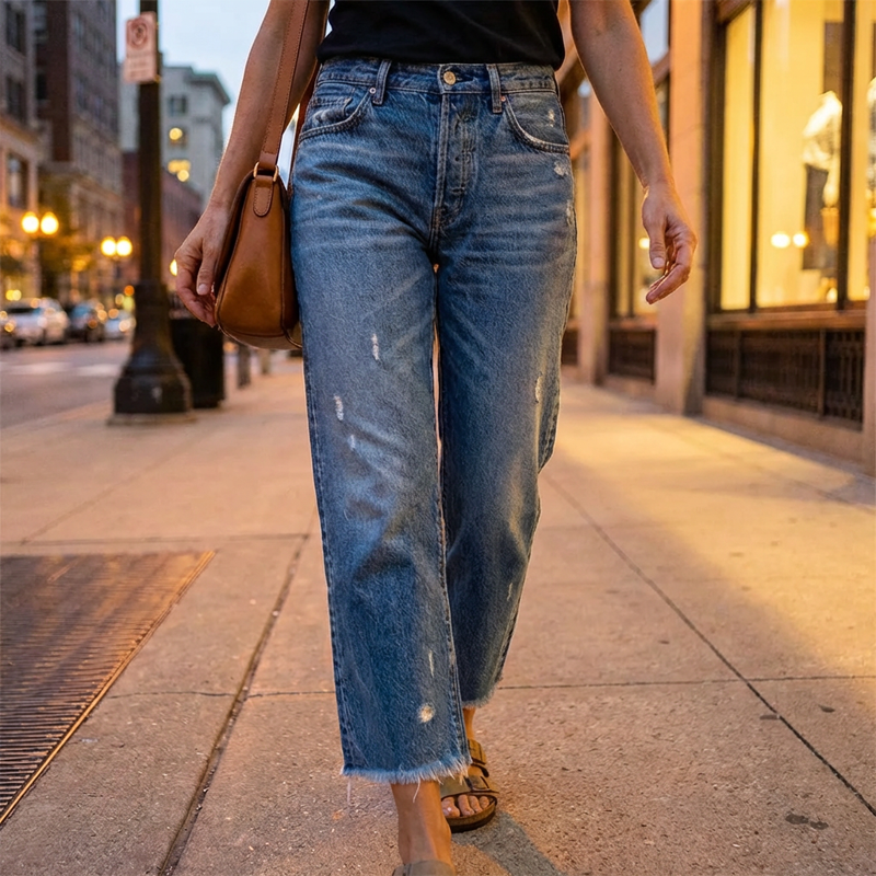 Mathilde | Elegant Cropped Jeans for Women