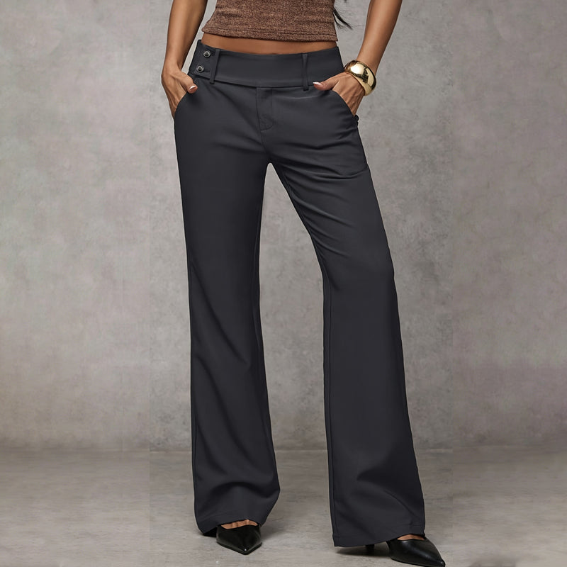 Penelope | Linen Flared Trousers for Women