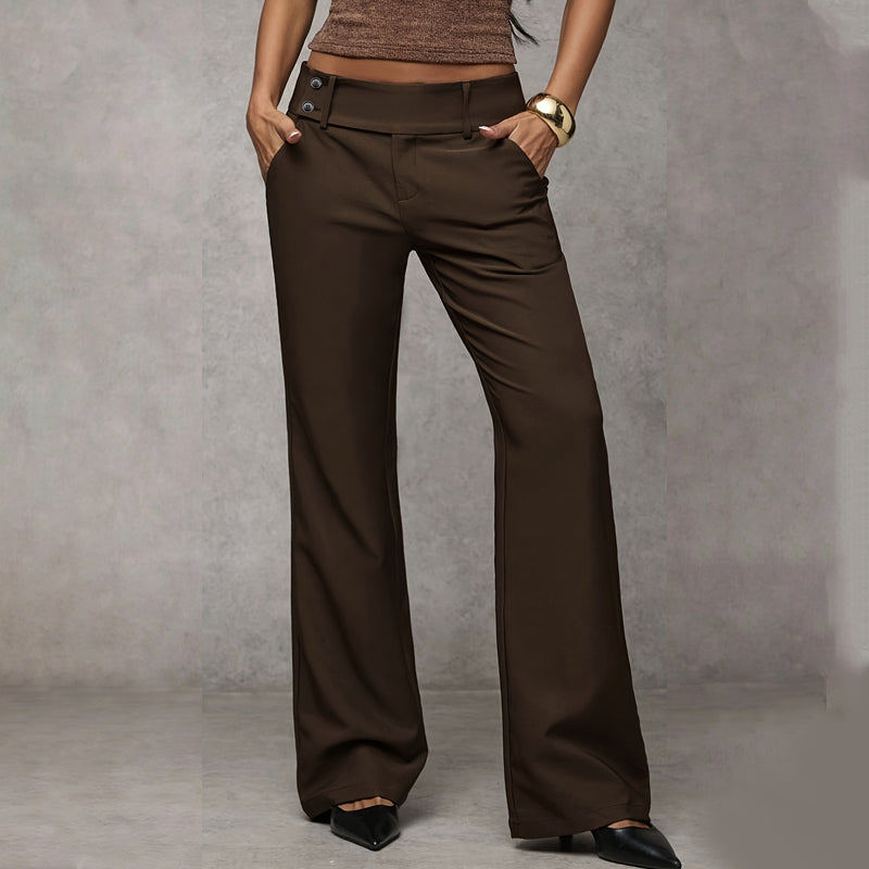 Penelope | Linen Flared Trousers for Women