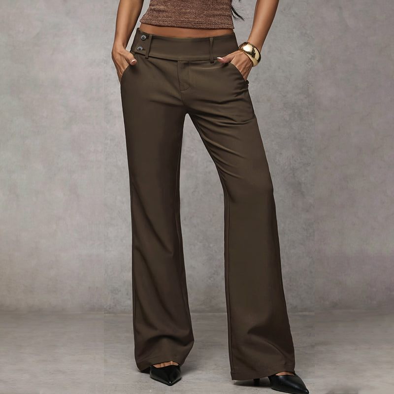 Penelope | Linen Flared Trousers for Women