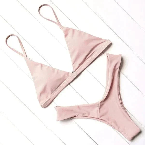 Tilly | Triangle Bikini Set with Adjustable Straps