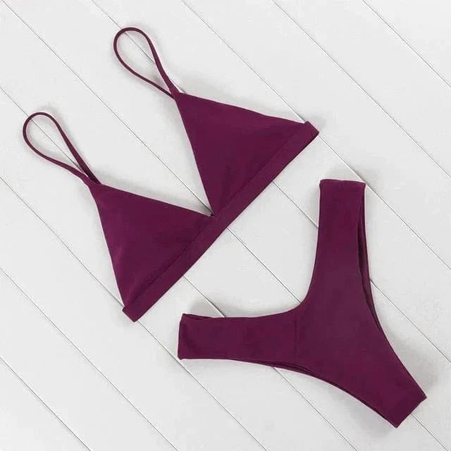 Tilly | Triangle Bikini Set with Adjustable Straps