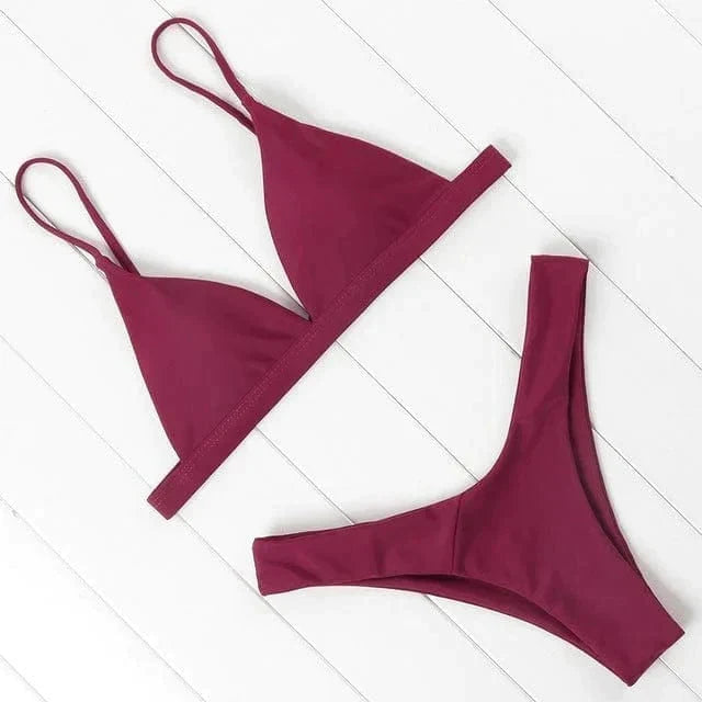 Tilly | Triangle Bikini Set with Adjustable Straps