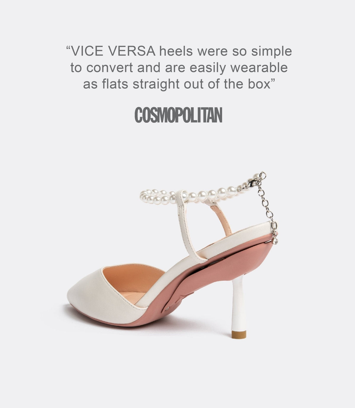 Belen | Pearl-Embellished White Pumps