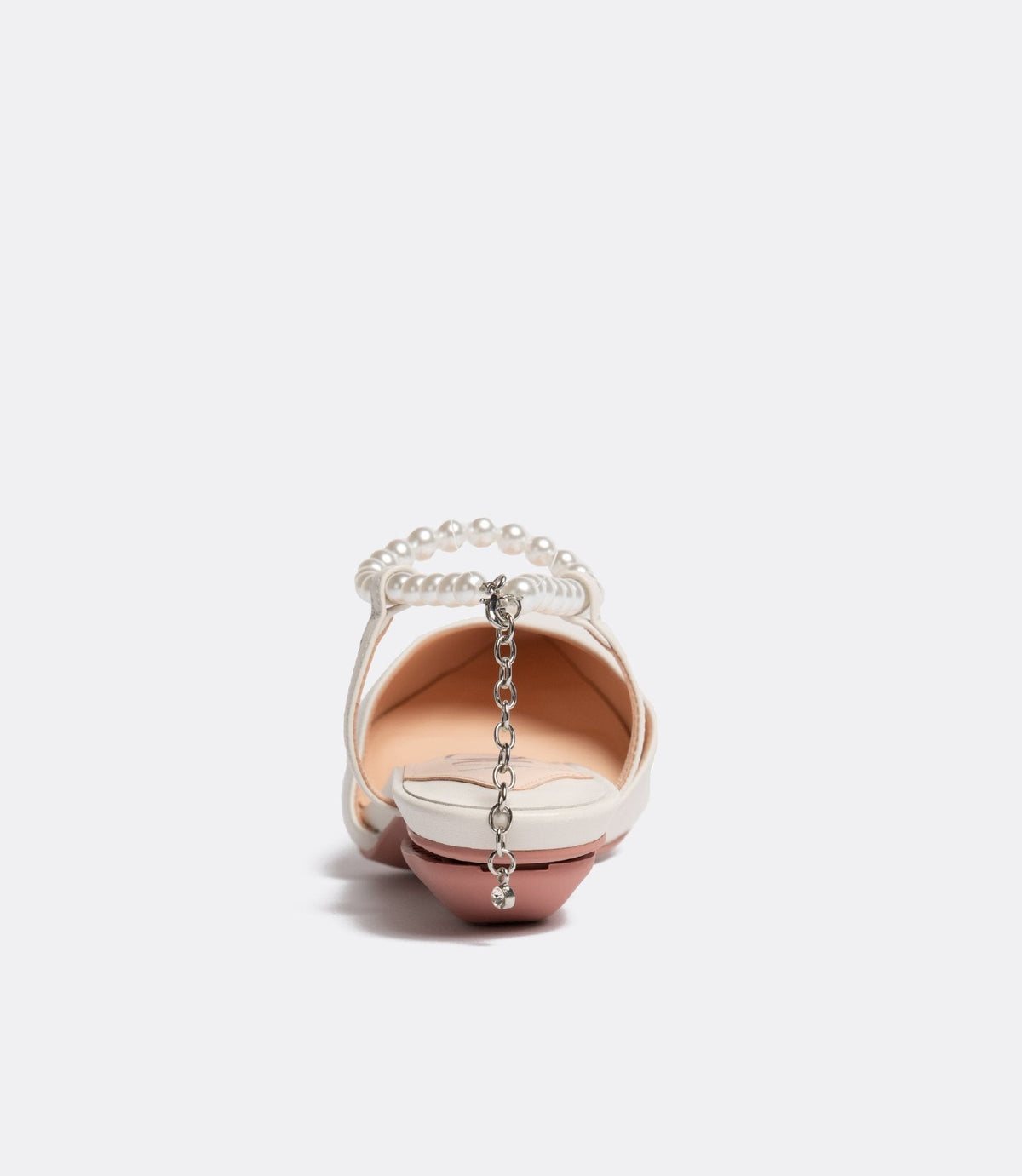 Belen | Pearl-Embellished White Pumps