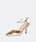 Graciela | Gold Crystal-Embellished Pumps