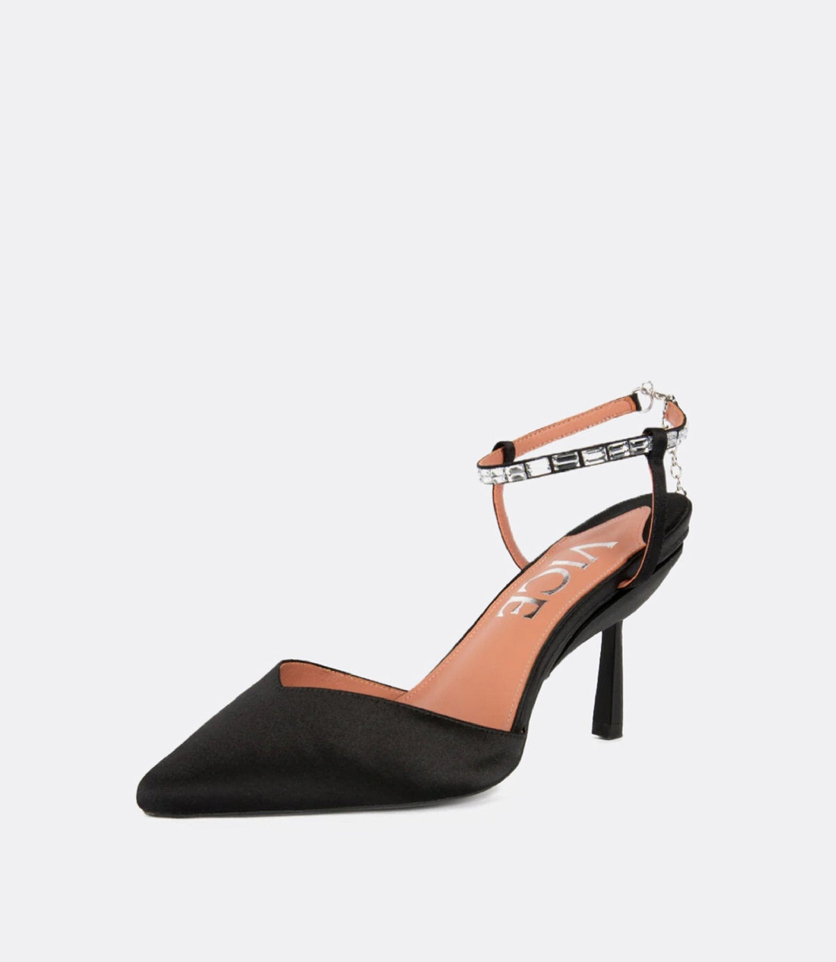 Fiora | Crystal-Embellished Black Pumps