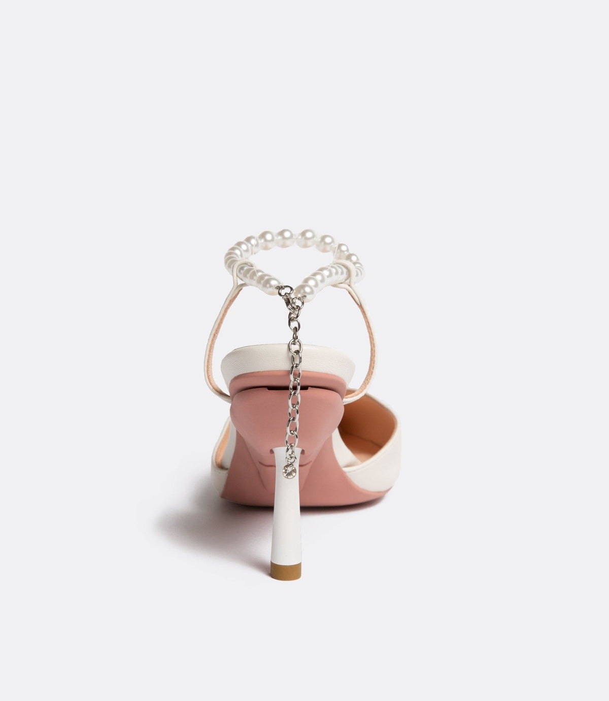 Belen | Pearl-Embellished White Pumps