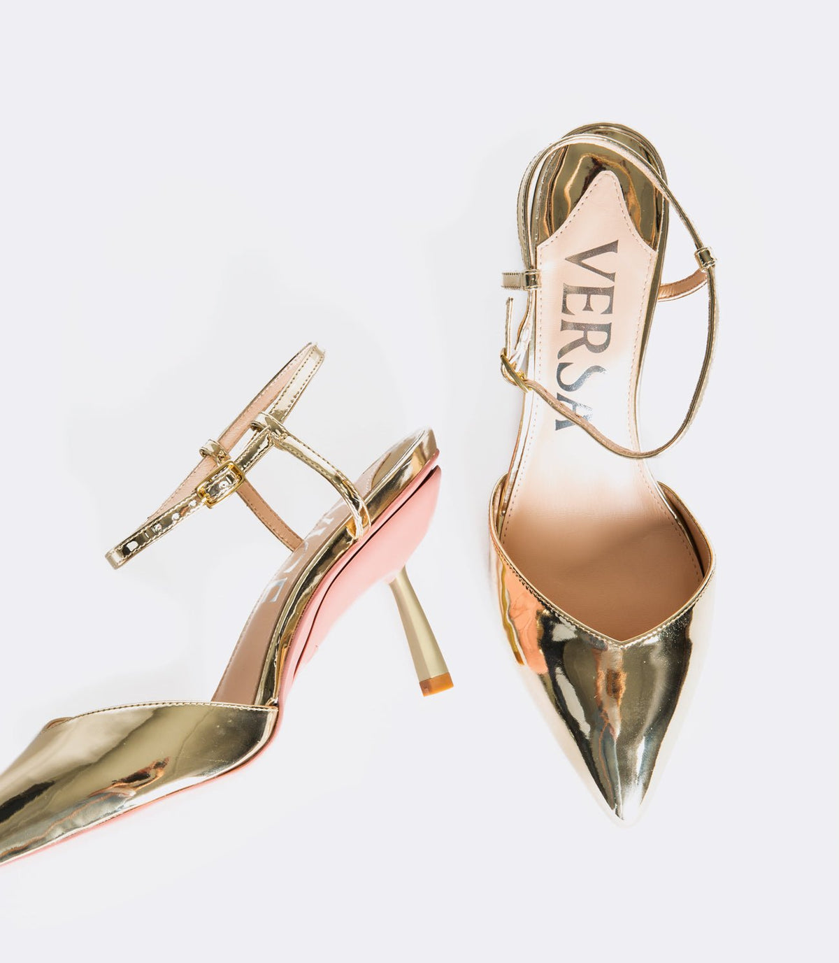 Graciela | Gold Crystal-Embellished Pumps
