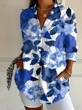 Sunny | Patchwork Print Short Sleeve Shirt for Women