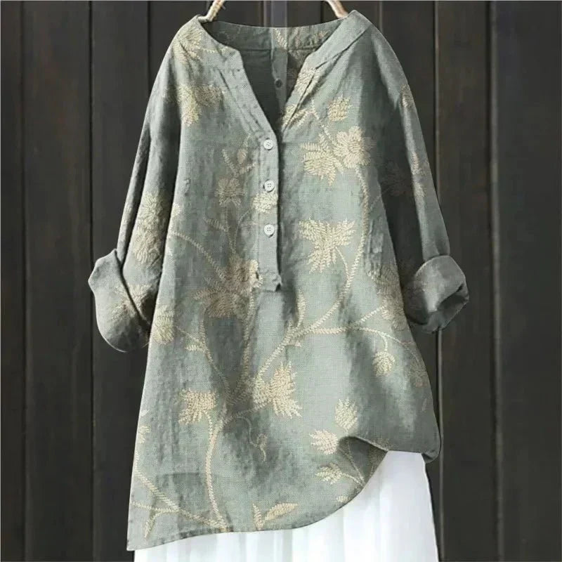 Zara | Chic Blouse with Floral Accents for Women