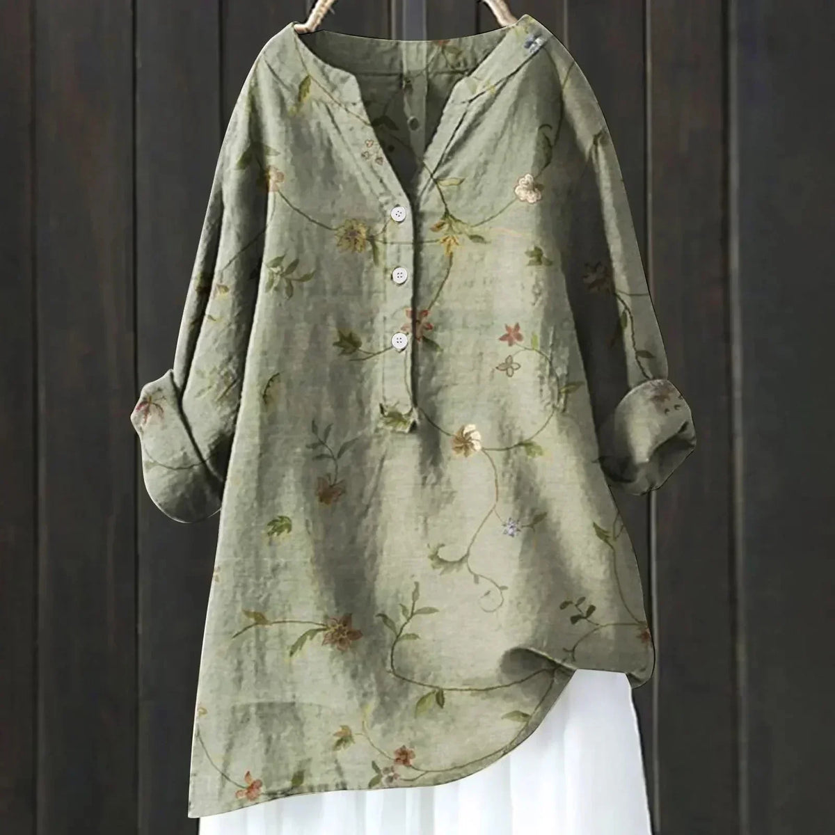 Zara | Chic Blouse with Floral Accents for Women
